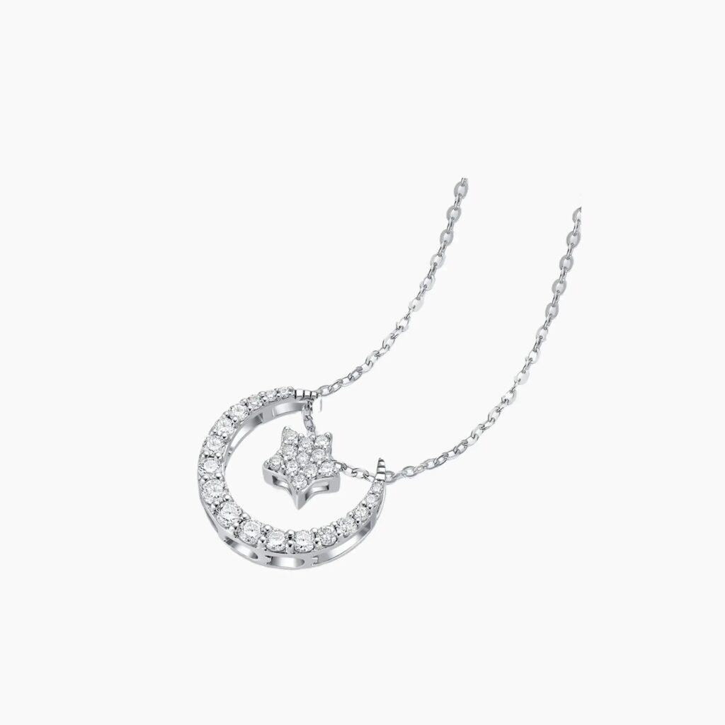 Moon Night Diamond Necklace