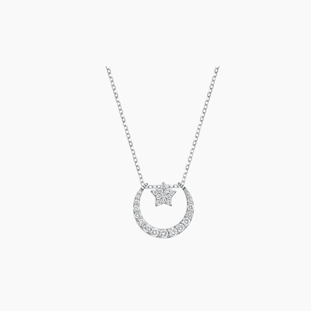 Moon Night Diamond Necklace