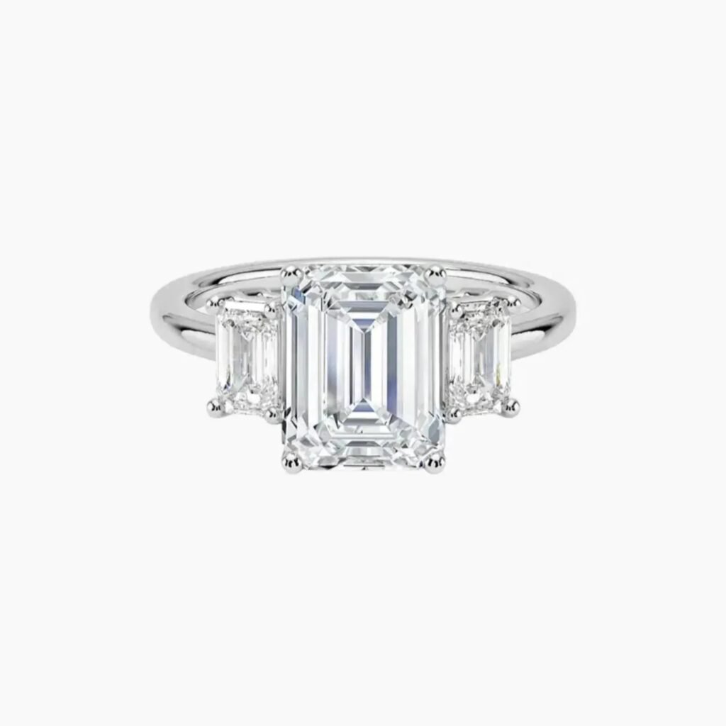 Aurelia Three Stone Emerald