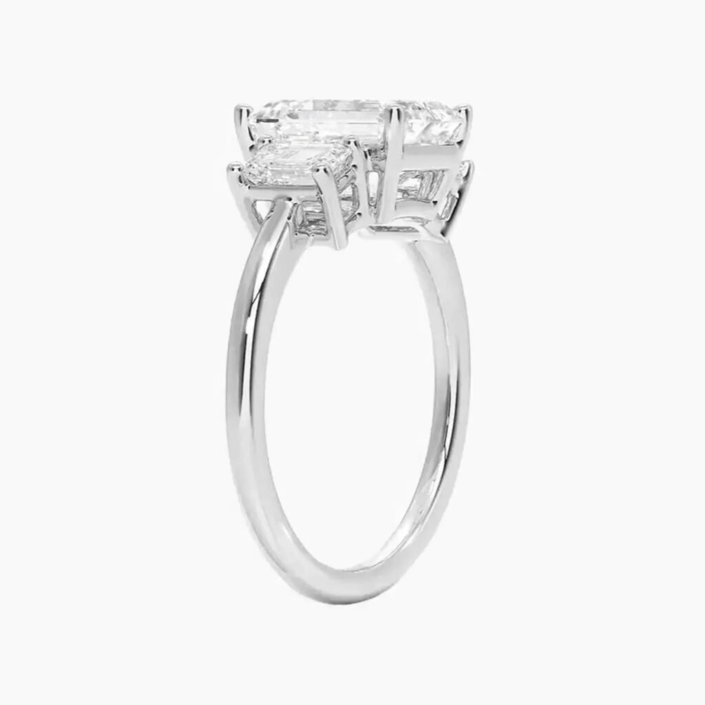 Aurelia Three Stone Emerald