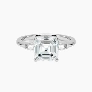 Nyx Hidden Halo Three Stone Asscher
