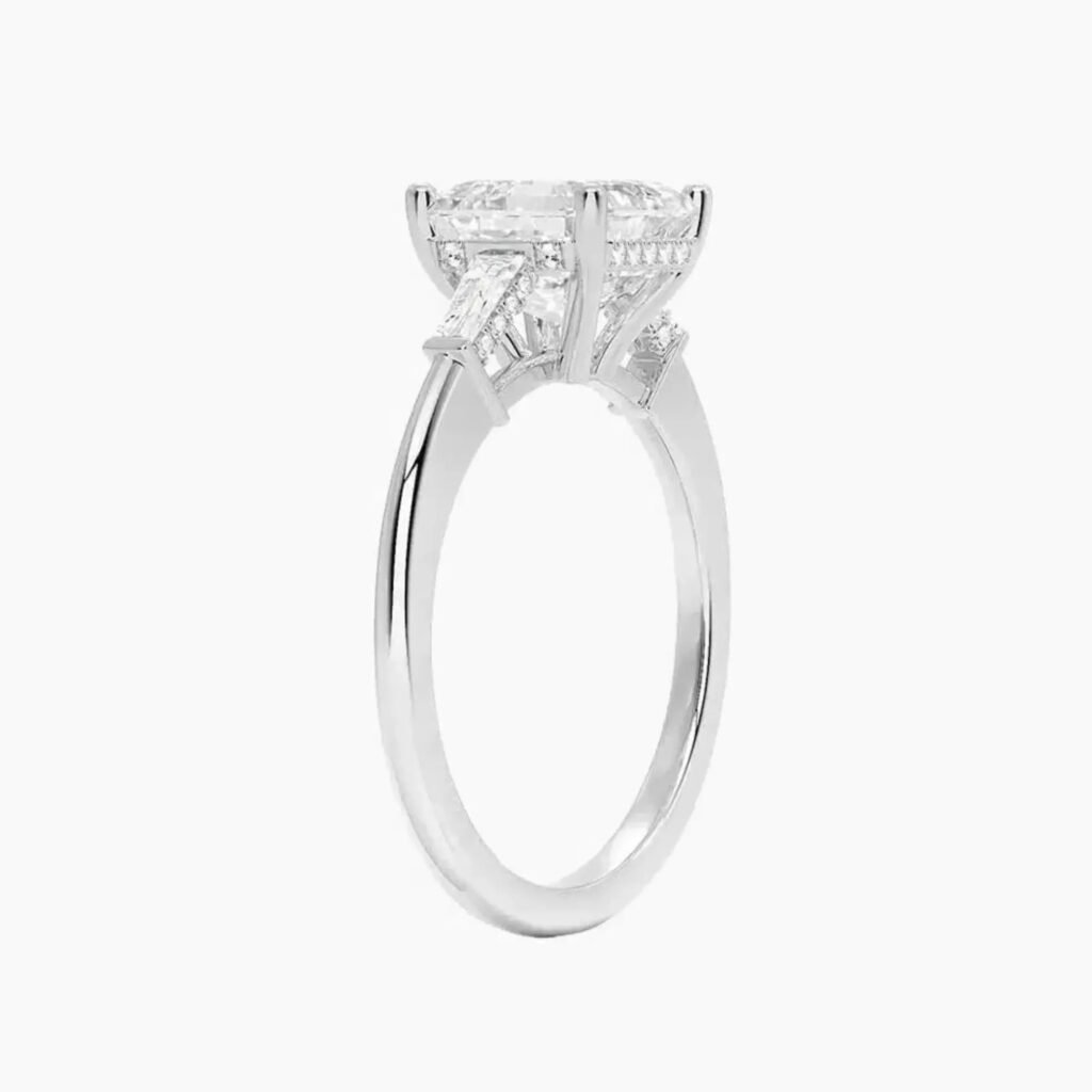Nyx Hidden Halo Three Stone Asscher