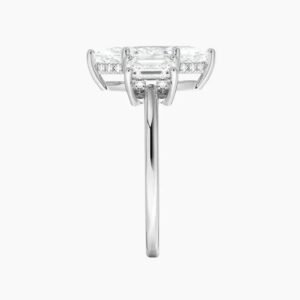 Aurelia Hidden Halo Three Stone Marquise