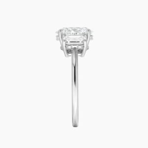 Aurelia Hidden Halo Three Stone Oval