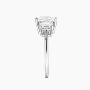 Aurelia Hidden Halo Three Stone Princess