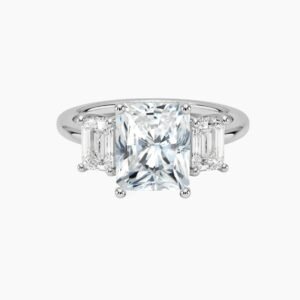 Aurelia Hidden Halo Three Stone Radiant
