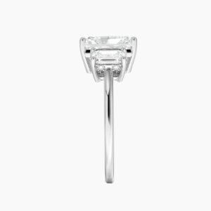 Aurelia Hidden Halo Three Stone Radiant