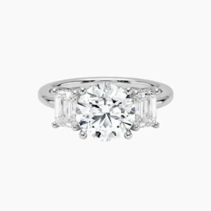 Aurelia Hidden Halo Three Stone Round