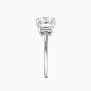 Aurelia Hidden Halo Three Stone Round