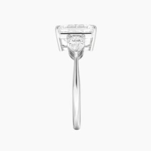 Calliope Three Stone Emerald