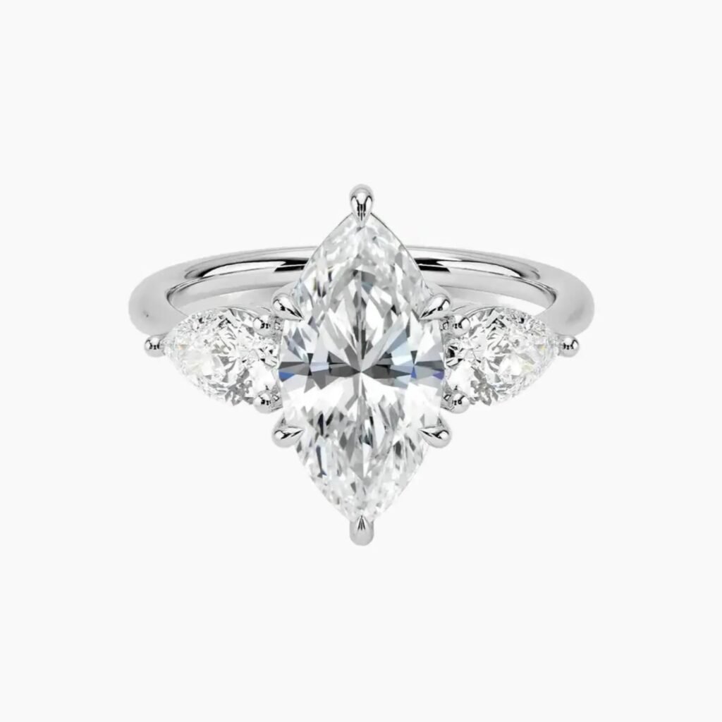 Calliope Three Stone Marquise