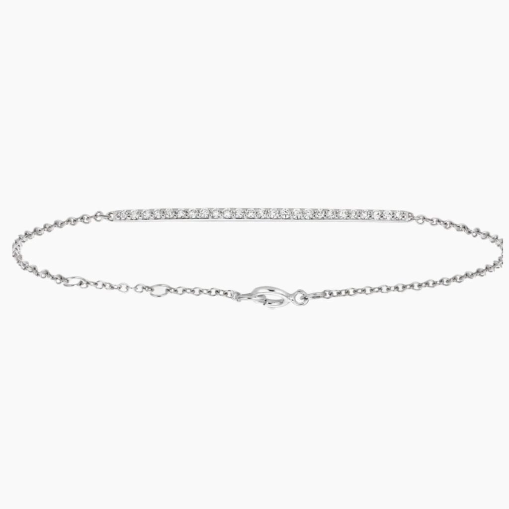 Pave Bar Diamond Bracelet