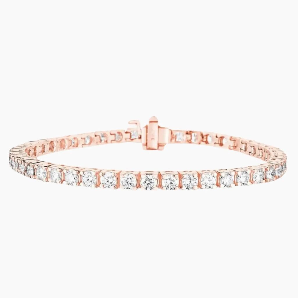Elegant Diamond Tennis Bracelet 18K Gold