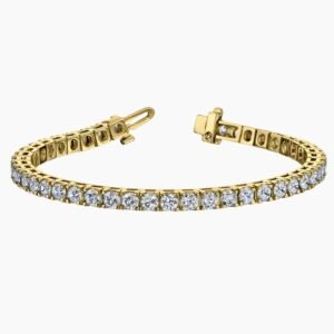 Elegant Diamond Tennis Bracelet 18K Gold