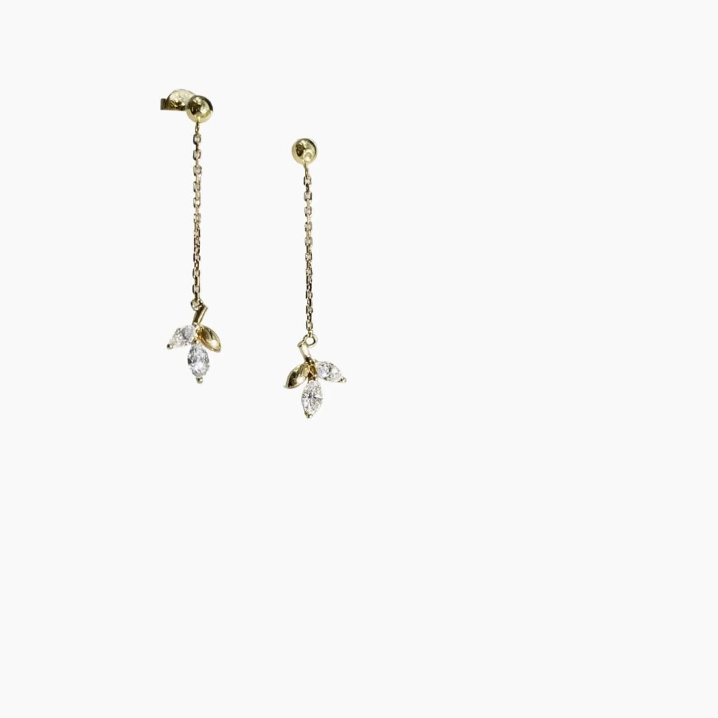 Whispering Wind Diamond Earrings