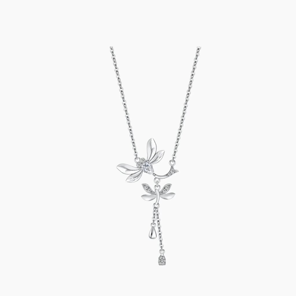 Dragonfly Diamond Necklace