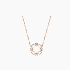 Clover Heart Diamond Necklace