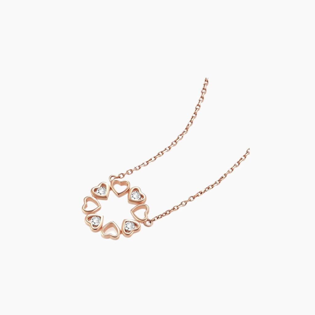 Clover Heart Diamond Necklace