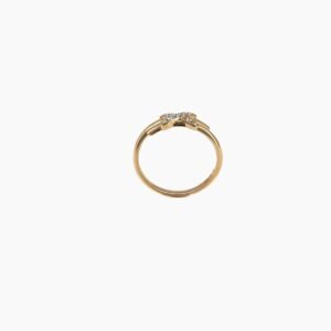 X Shaped Diamond Ring