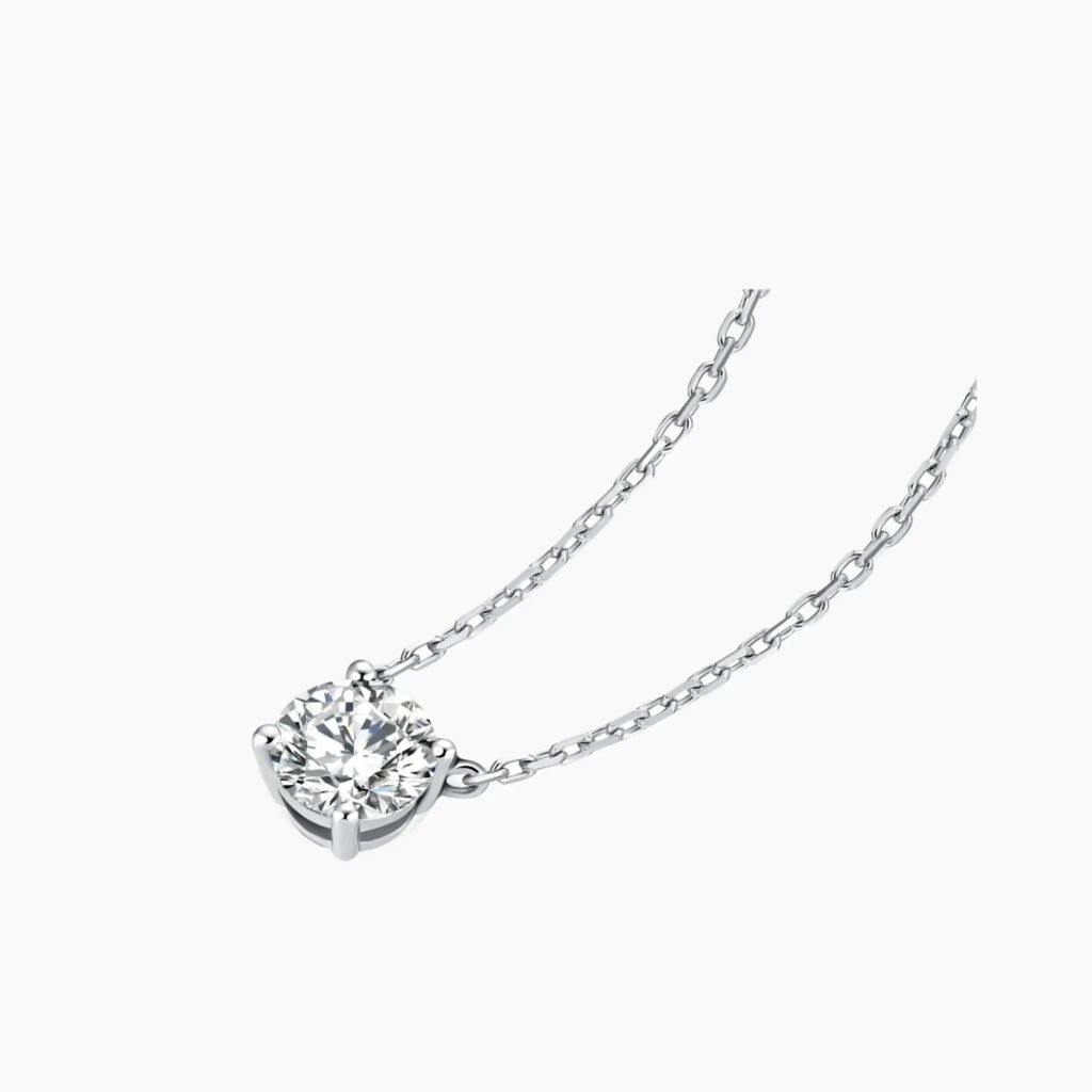 Round Four Prong Solitaire Pendant