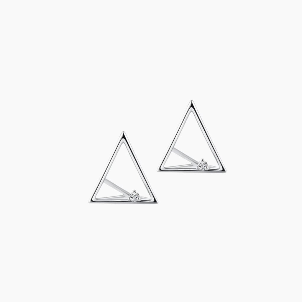 Trinity Diamond Stud Earrings