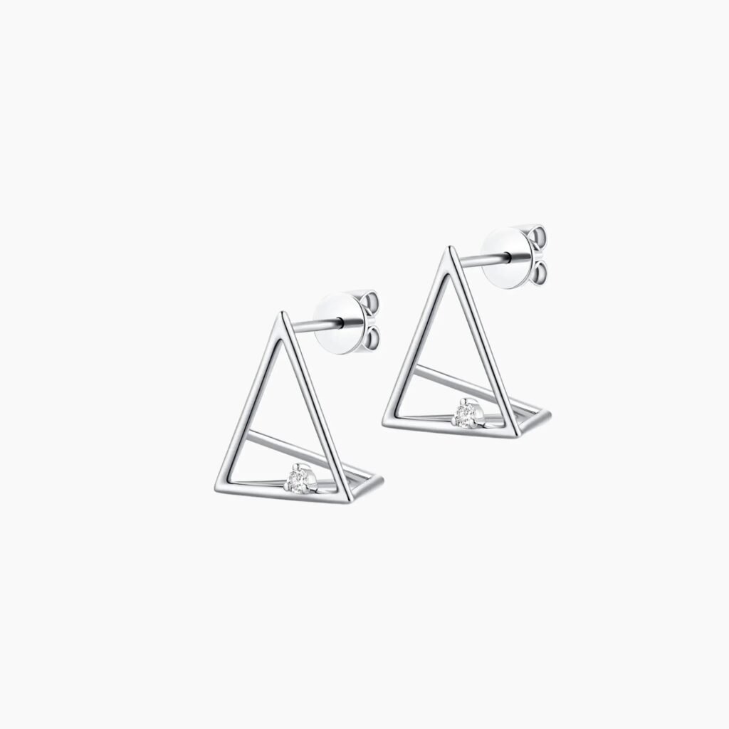 Trinity Diamond Stud Earrings