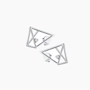 Trinity Diamond Stud Earrings