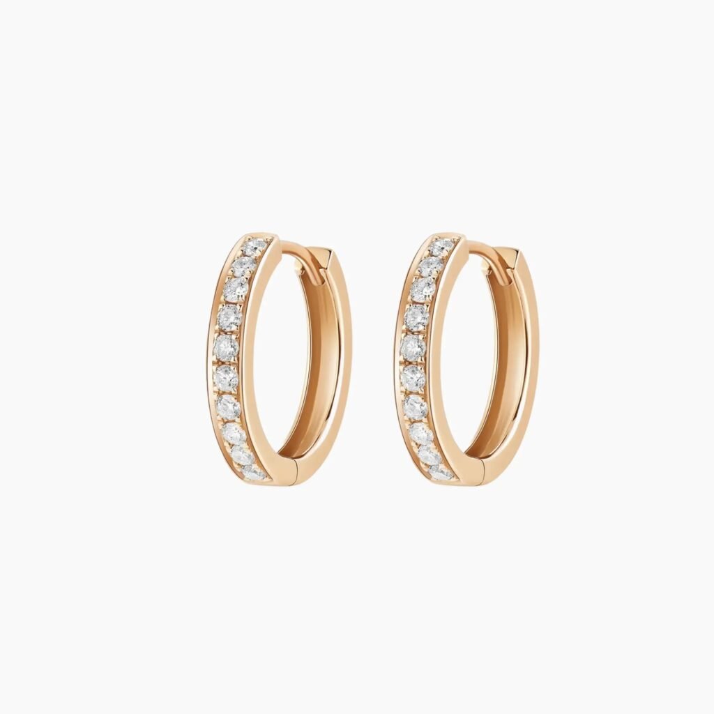 Eternal Radiance Diamond Hoop Earrings