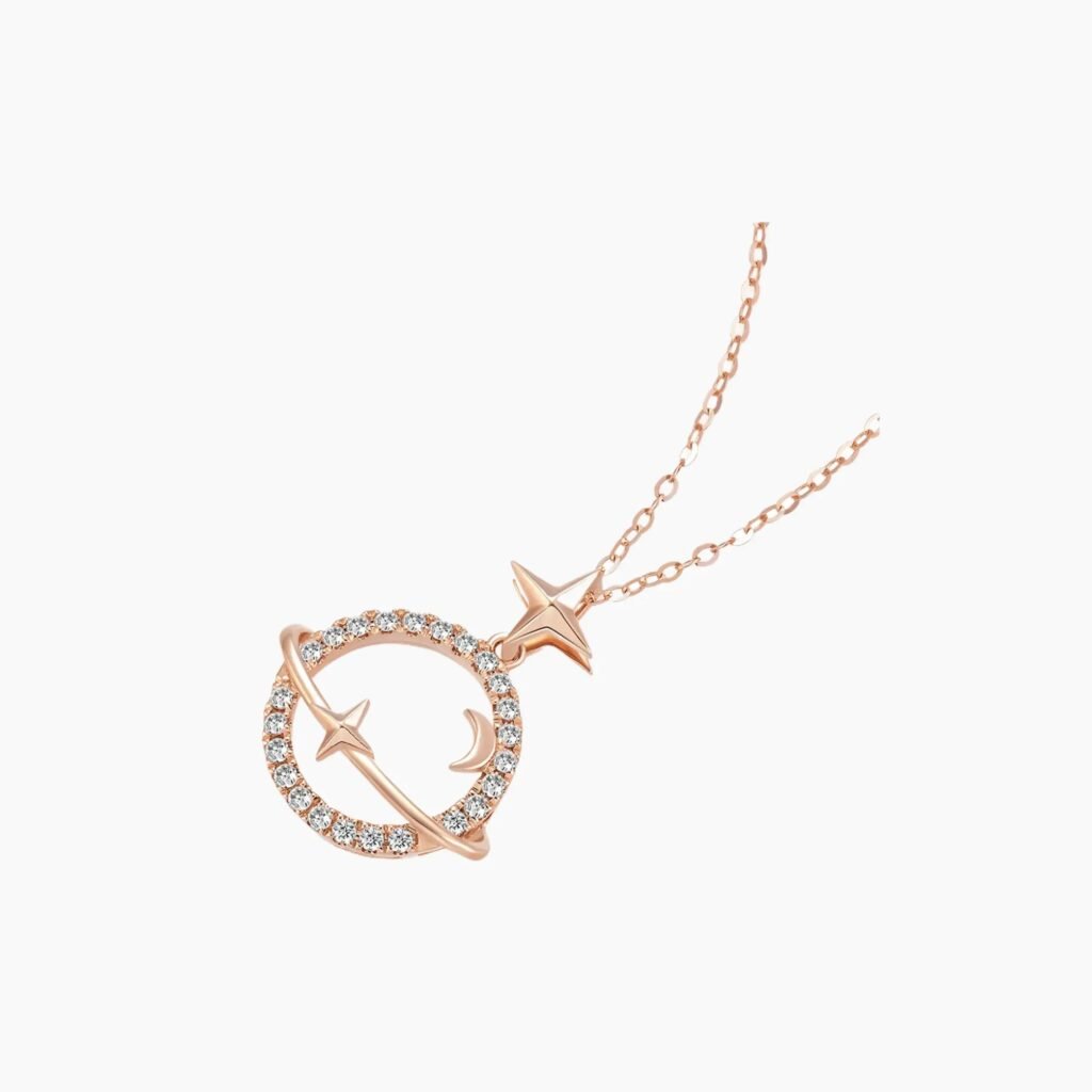 Satellite Planet Diamond Necklace