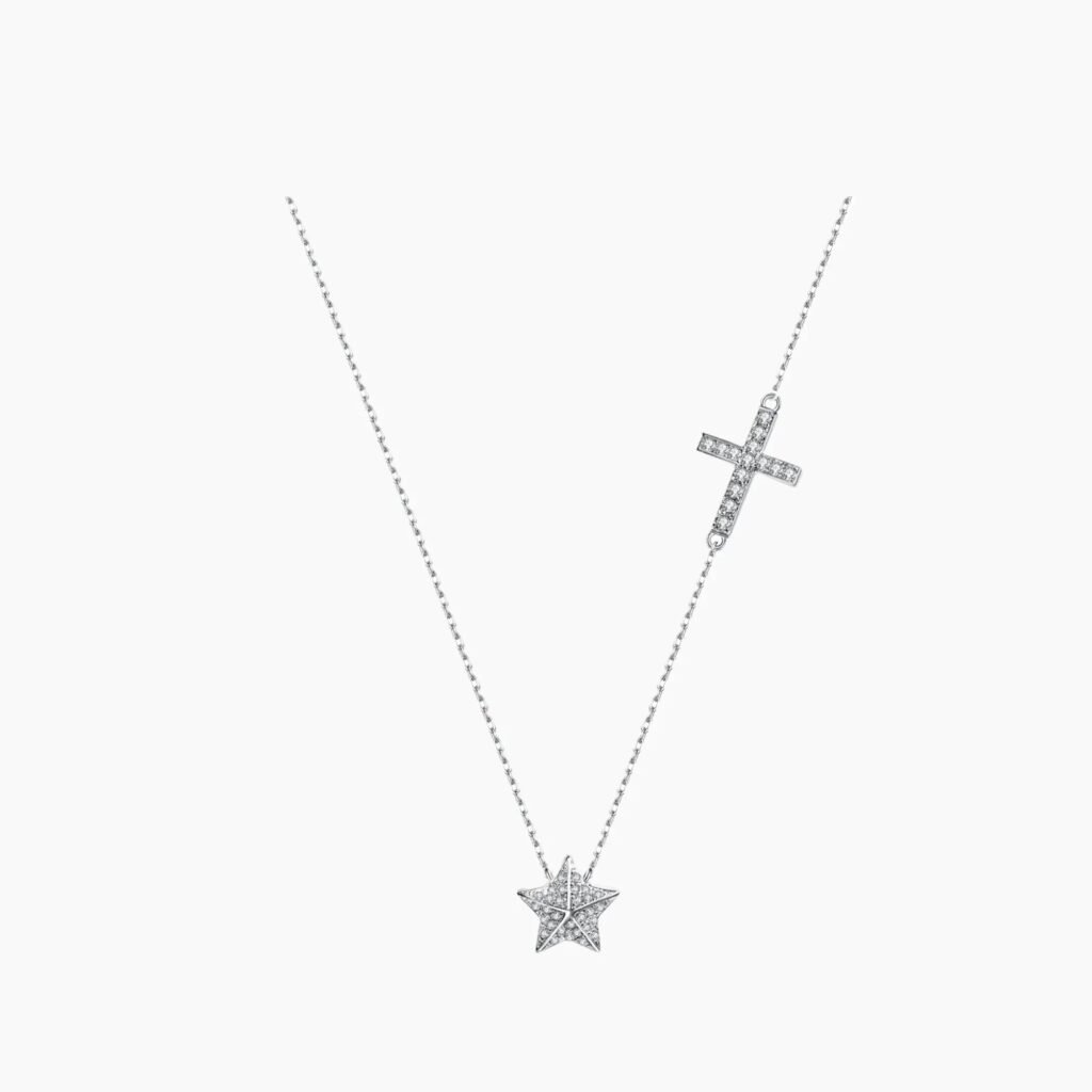 Star Cross Diamond Necklace