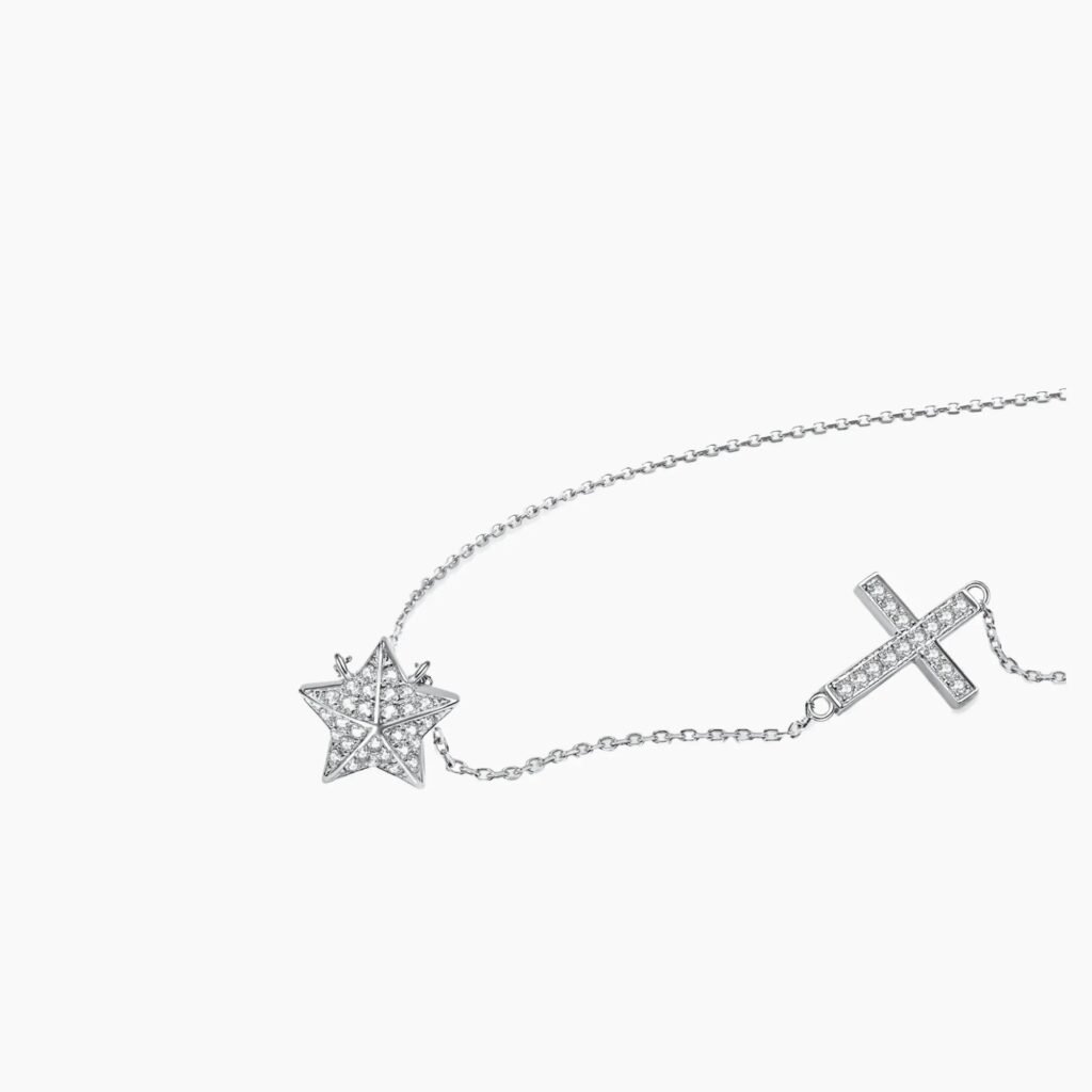 Star Cross Diamond Necklace